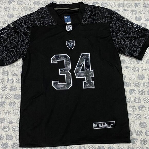 Nike Other - Nike Oakland Raiders Jackson No.34 Black Jersey